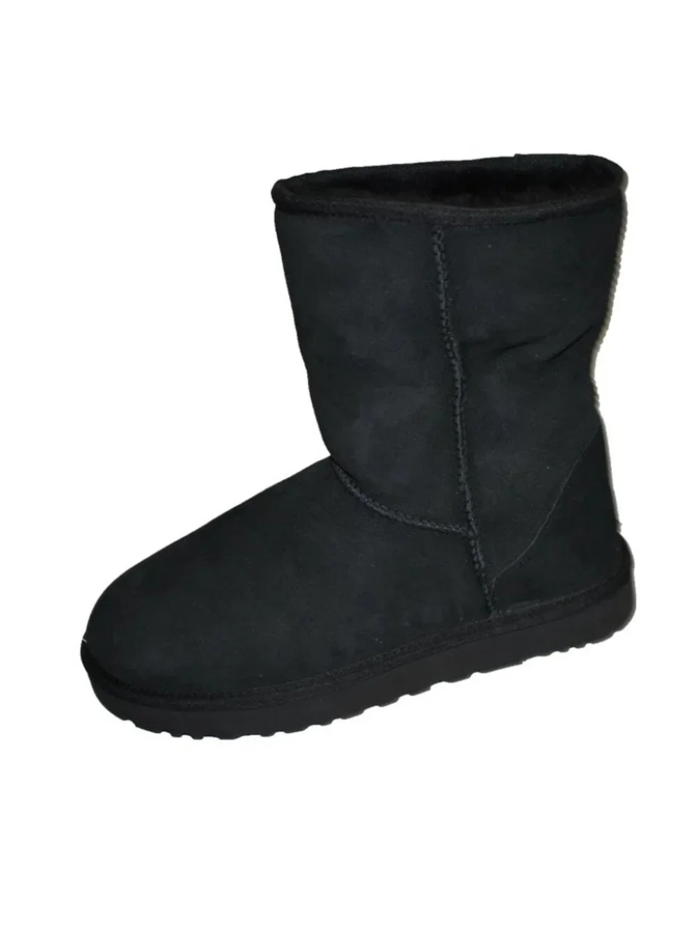 New! Ugg Classic Short II Black Suede Boot Size 10 1016223